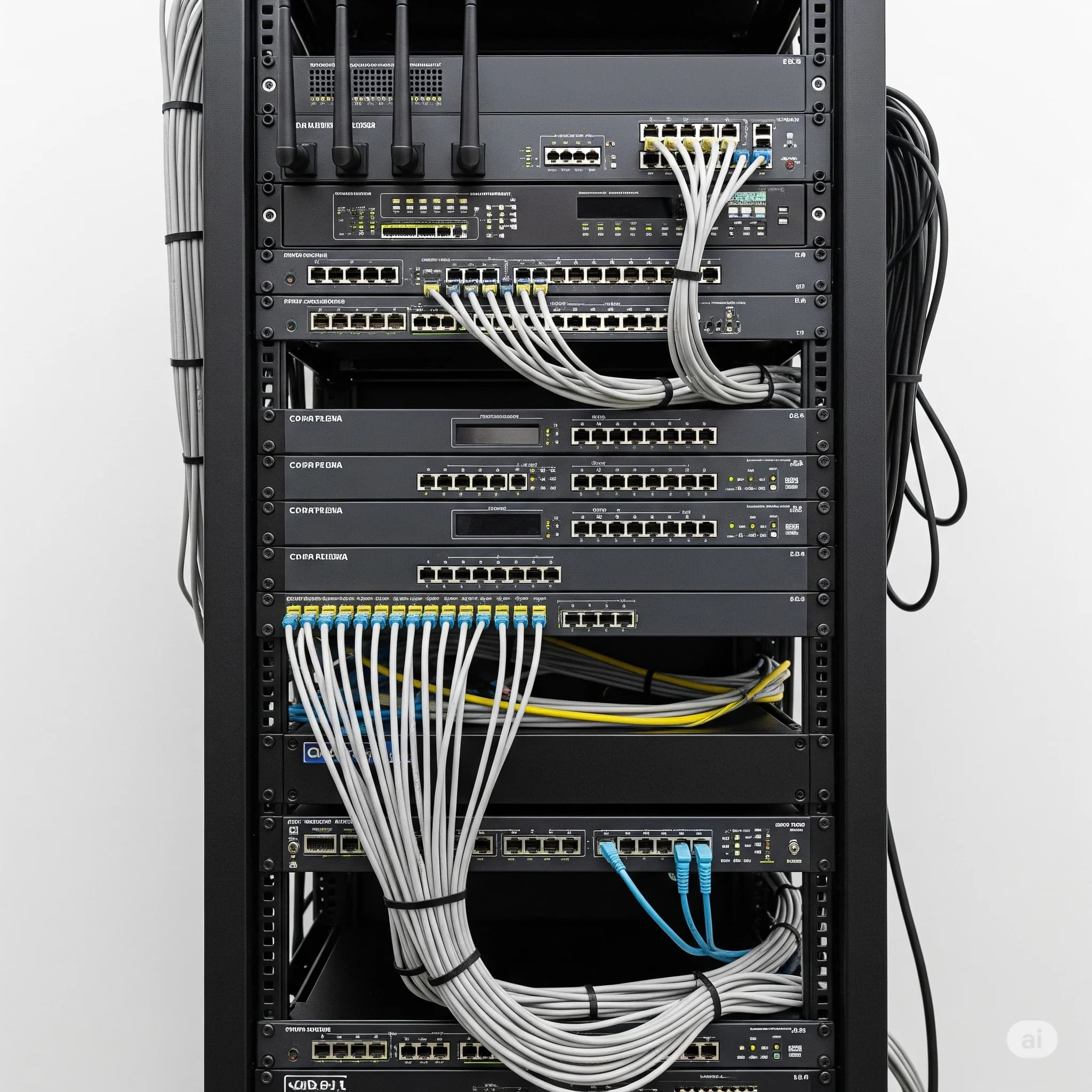 Materiales de Telecomunicación (Cableado, Routers Industriales, Switches)