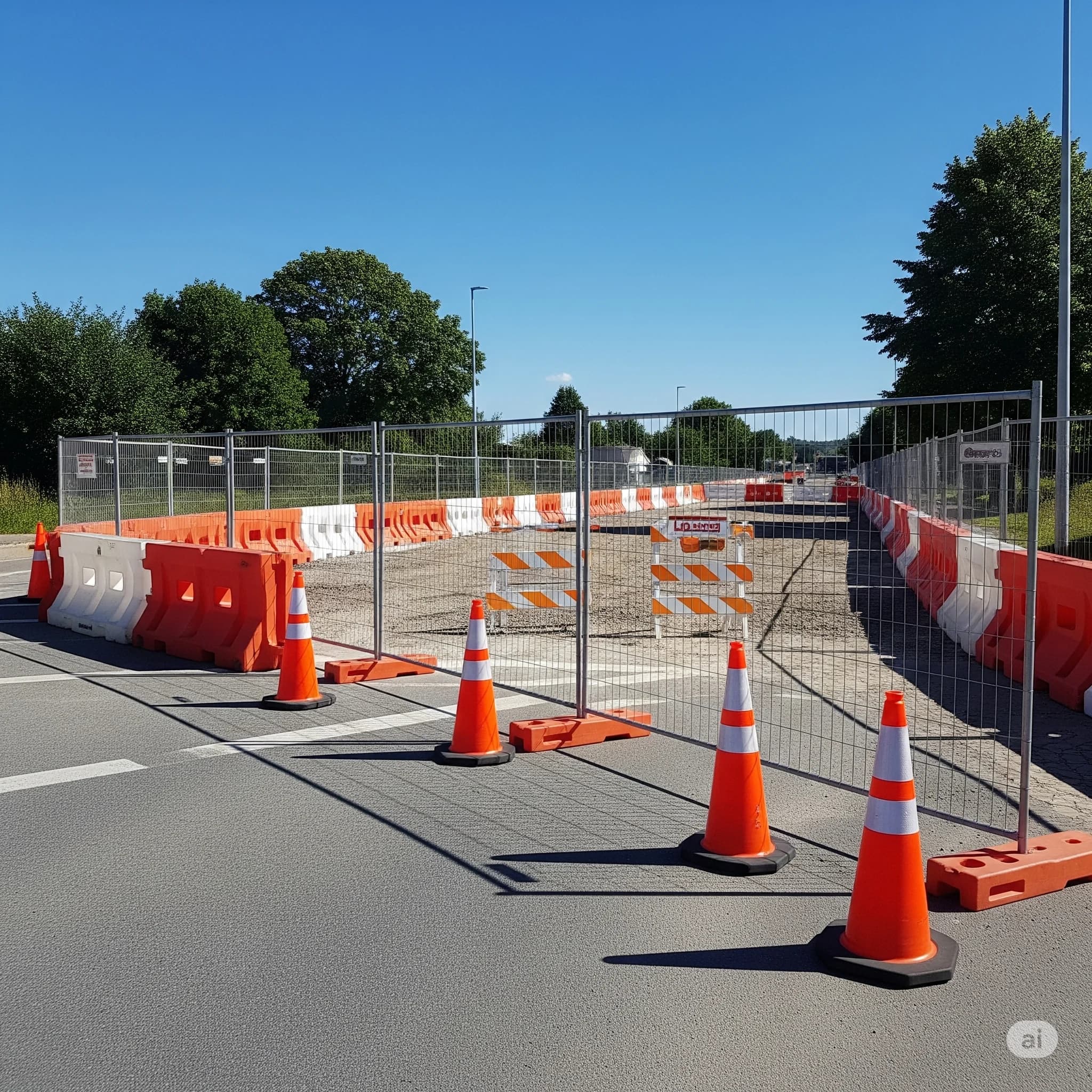 Protecciones de Obras Viales (Conos, Barreras, Vallas Metálicas)